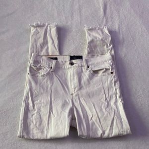Lucky Brand Bridgette White Destroyed Skinny Jeans